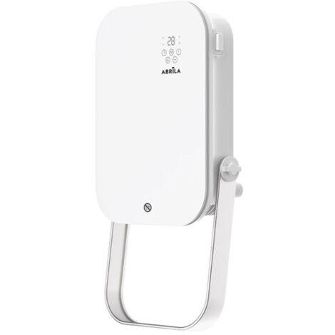 Fabrilamp – Chauffage soufflant mural de salle de bain 2000W – 3 fonctions – Porte-serviettes – Affichage LED – IP24 – Dimensions 50x25x13cm