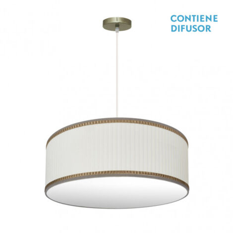 FABRILAMP Ciondolo 3 LUCI modello Soprano Pelle/beige Regolabile
