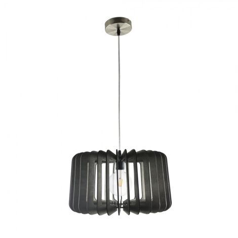 FABRILAMP Ciondolo Ebano 1xE27 Legno marrone 40D