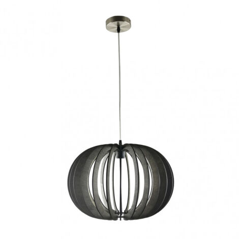 FABRILAMP Ciondolo in olmo 1xE27 Legno marrone 45D