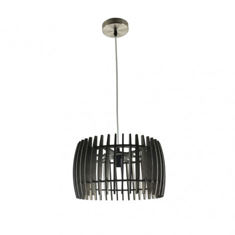 FABRILAMP Ciondolo in pioppo 1xE27 Legno marrone 35D