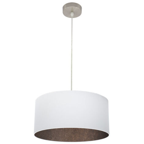 FABRILAMP Ciondolo Tatiana 1xe27 Nichel/bianco-ossido Regx40x40 Cm