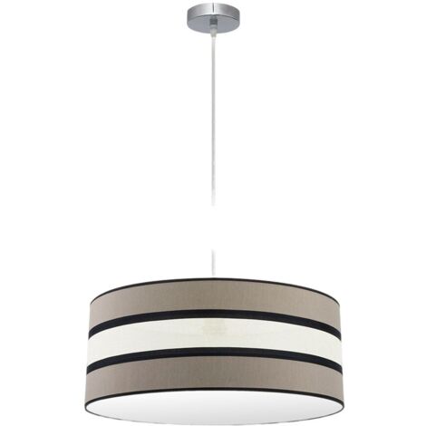 FABRILAMP Colgante Bicolor 3luces Topo/beis modelo Karla