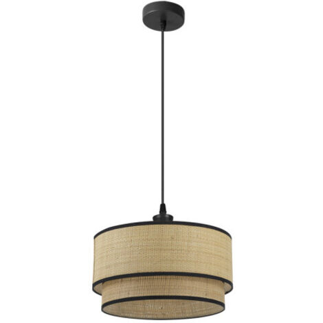 FABRILAMP Colgante en color Natural modelo Roque Regulable