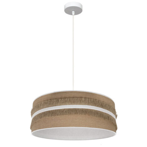 FABRILAMP Colgante Natalia 1xe27 Blanco/saco-blanco Regx50x50 Cm