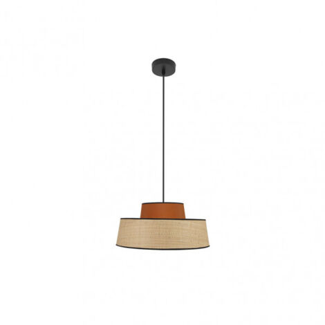 FABRILAMP Colgante Natural/calabaza modelo Jia 1luz Regulable