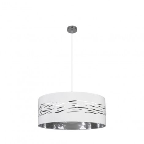 FABRILAMP Colgante Niebla 1xE27 Cromo Blanco Plata 50D