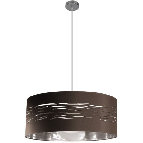 FABRILAMP Colgante Niebla 1xE27 Cromo marrón Plata 50D