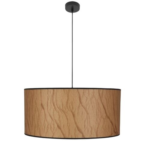FABRILAMP  Colgante Regulable Modelo Papiro 3xe27 Pergamino/negro