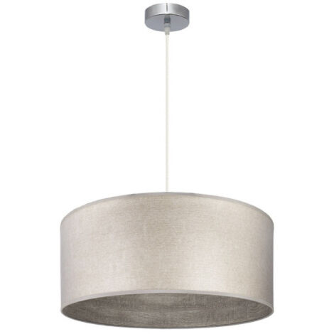 FABRILAMP Colgante Tania 1xe27 Niquel/madera Gris Regx50x50 Cm