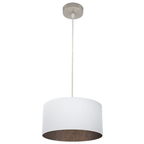 FABRILAMP Colgante Tatiana 1xe27 Niquel/blanco-oxido Regx30x30 Cm