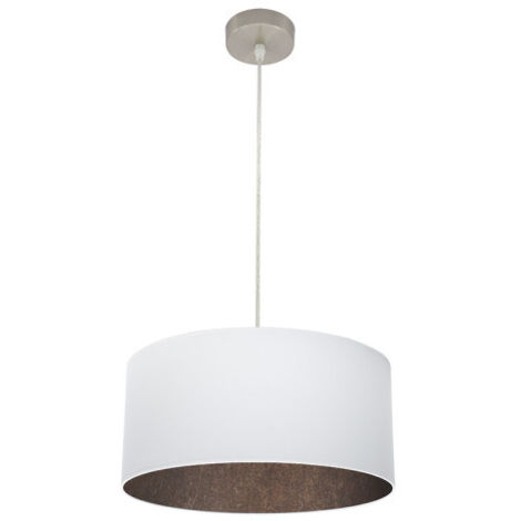 FABRILAMP Colgante Tatiana 1xe27 Niquel/blanco-oxido Regx40x40 Cm