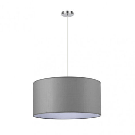 FABRILAMP Decken-Hängeleuchte CHANZA SERIES in Chrom/Grau