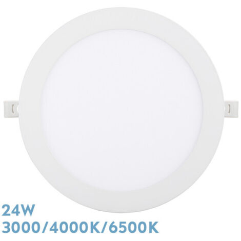 FABRILAMP Downlight Einbaulampe Silex 24w 3000-4000-6500k White 2160lm Rund 22,5d Ausschnitt 20d