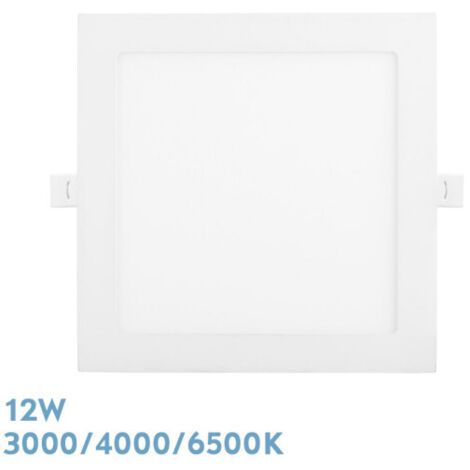 FABRILAMP Einbaudownlight Abaco 12w 3000-4000-6500k White 1080lm Quadratisch 1.3x17x17cm Schnitt 15d
