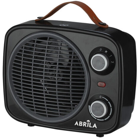 FABRILAMP ESTUFA CALEFACTOR 2000W NEGRO/GRIS 2 POTENCIA  3 FUNCIONES ANTIVUELCO HOGUERA