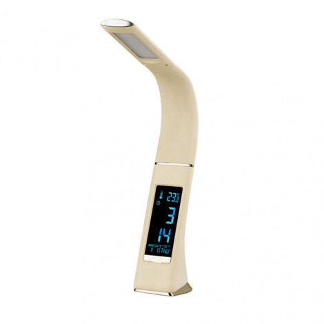 FABRILAMP - Fab 139771001 Flexo Flexib. 5w Barita 4000k Beige/Chrome Digital 400lm C/Date-Time-Temp.3 Degrees Intens - Fab 139771001