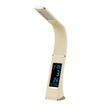 FABRILAMP - Fab 139771001  Flexo Flexib. 5w Barita 4000k Beis/Cromo Digital 400lm C/Fecha-Hora-Temp.3 Grados Intens - Fab 139771001