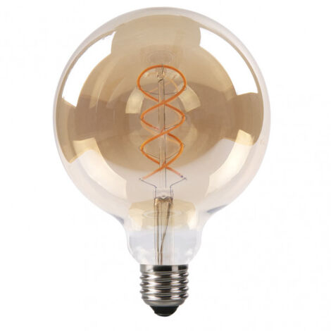 FABRILAMP Filamen.braided Globe Bulb 17x12d 4w 250lm E27 Amber 2200k