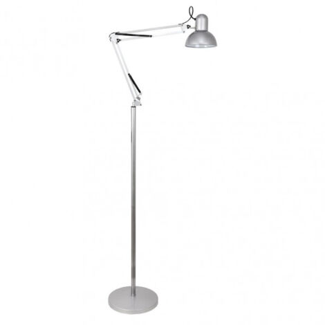 FABRILAMP Flexo De Pie Articulable Rutilo 1xe27 Silver 180x28x28 Cm