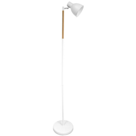 FABRILAMP Floor De Salon Afocar 1xe27 Bianco/Faggio Orientabile 140x25x25 Cm
