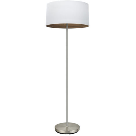 FABRILAMP Floor Living Room Tatiana 1xe27 Nickel/white-mad.dark 162x40x40 Cm