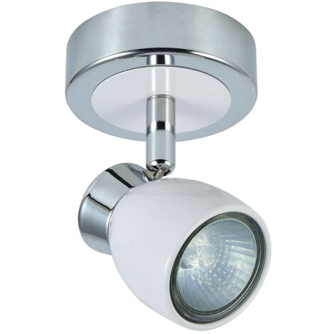 FABRILAMP Foco orientable para baño modelo CHACHO blanco-cromo