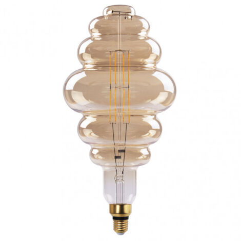 FABRILAMP Glühbirne Honeycomb 41x20d 8w 620lm E27 Amber 3000k