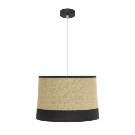 FABRILAMP Hängeleuchte de Deckenmodell Tietar de Sack und schwarzes Detail