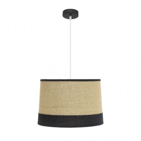 FABRILAMP Hängeleuchte de Deckenmodell Tietar de Sack und schwarzes Detail