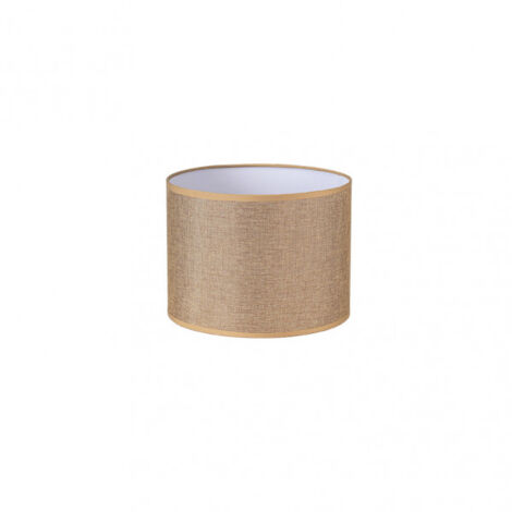 FABRILAMP - Jin Abat-jour cylindrique E27 Brown 25Dx25dx20h Cm Saco-jute Fabric - FAB 176232502