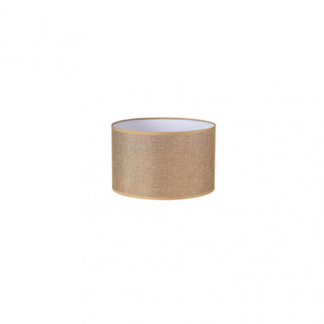 FABRILAMP - Jin Paralume cilindrico E27 Marrone 22DX22dx15h Cm Tessuto Saco-juta - FAB 176232202