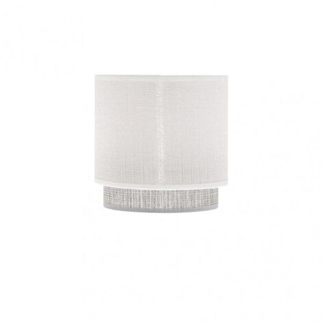 FABRILAMP Kenya paralume E14 bianco/grigio (Ø14 x 12 x 14 x 14 cm), multicolore, taglia unica
