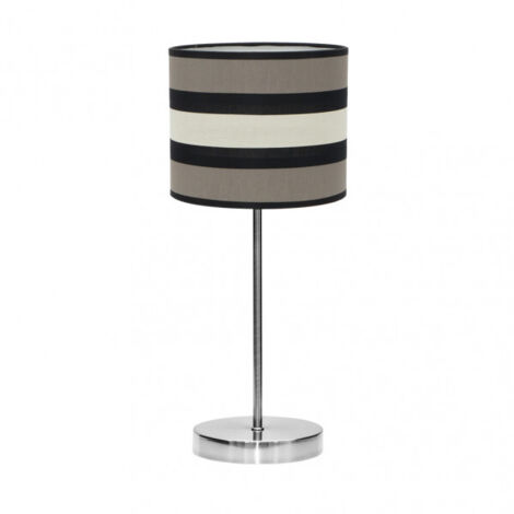 FABRILAMP Kleine Tischleuchte Taupe/Beige Modell Karla