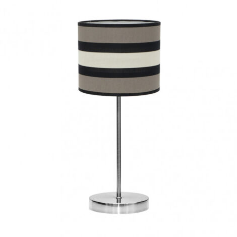 FABRILAMP Kleine Tischleuchte Taupe/Beige Modell Karla