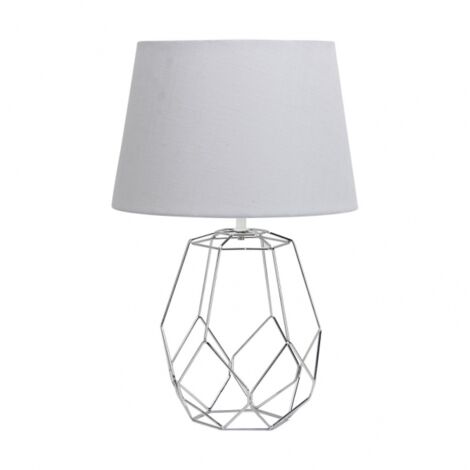FABRILAMP Labeo Tischleuchte E27 Chrom Weiß