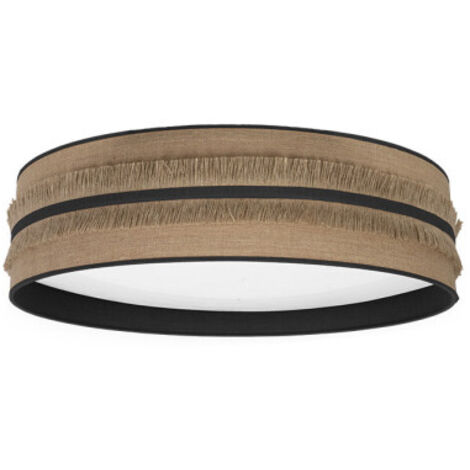 FABRILAMP Lampada a soffitto 96w Natalia Saco-nero 7488lm 3000k,4000k,6500k 13x60x60 Cm