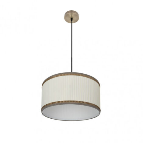 FABRILAMP Lampada a sospensione in pelle/beige Soprano Adjustable