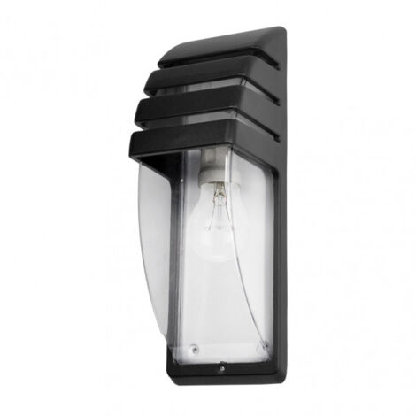 FABRILAMP Lampada da parete esterna nera modello ELNATH Alluminio Ip44