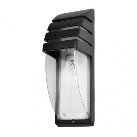 FABRILAMP Lampada da parete esterna nera modello ELNATH Alluminio Ip44