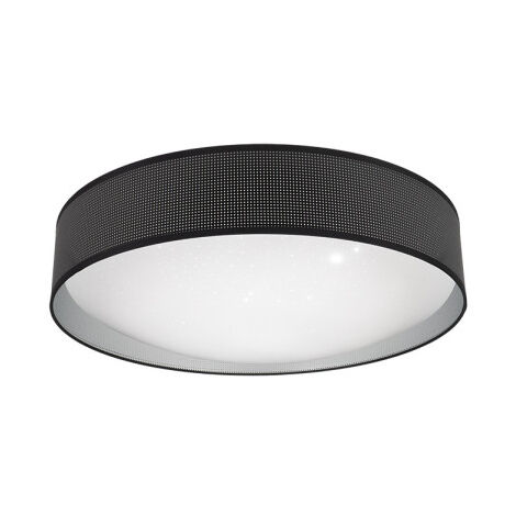 FABRILAMP Lampada da soffitto 96w Anastasia Nero/Argento 7488lm 17x59x59 Cm 3000-4000-6500k