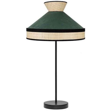 FABRILAMP Lampada da tavolo alta serie Fabrizio in finitura verde bottiglia