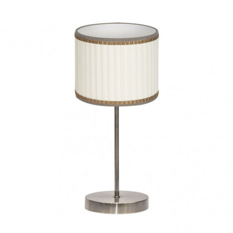 FABRILAMP Lampada da tavolo con display modello SOPRANO pelle/beige