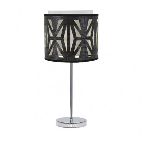 FABRILAMP Lampada da tavolo Cromo/Nero Modello Katerina