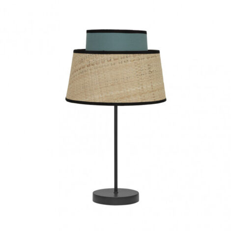 FABRILAMP Lampada da tavolo modello JIA con dettagli turchesi