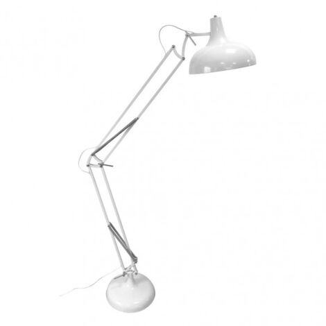 FABRILAMP Lampada da terra Bianco Malik Modello snodabile