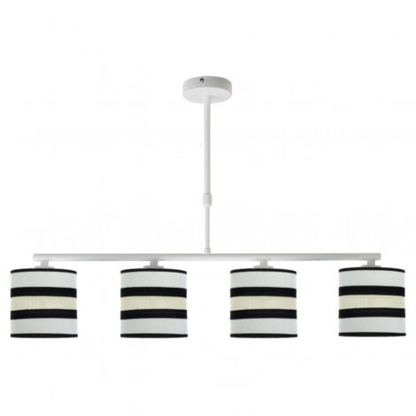 FABRILAMP Lampada lineare bianca/beige modello Karla 4xE14