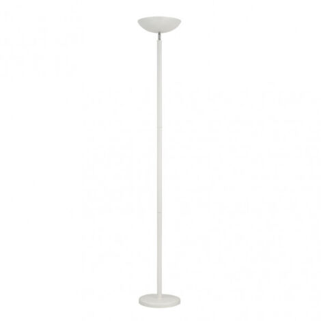 Fabrilamp – Lampadaire arc 136142001 en métal blanc mat – 2 douilles E27 – Dimensions 180 x 27 x 27 cm – Éclairage moderne pour bureaux et salons - 2xE27