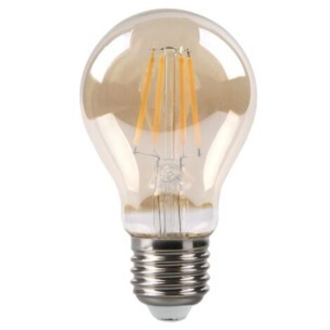 FABRILAMP Lampadina a filamento standard 10x6d 8w 750lm E27 Ambra 2700k
