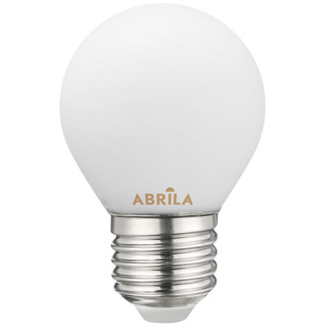 FABRILAMP Lampadina LED de filamento sferico opale Abrila E27 (6 W 3000 K 540 lm) Ø4,5 x 7,2 cm